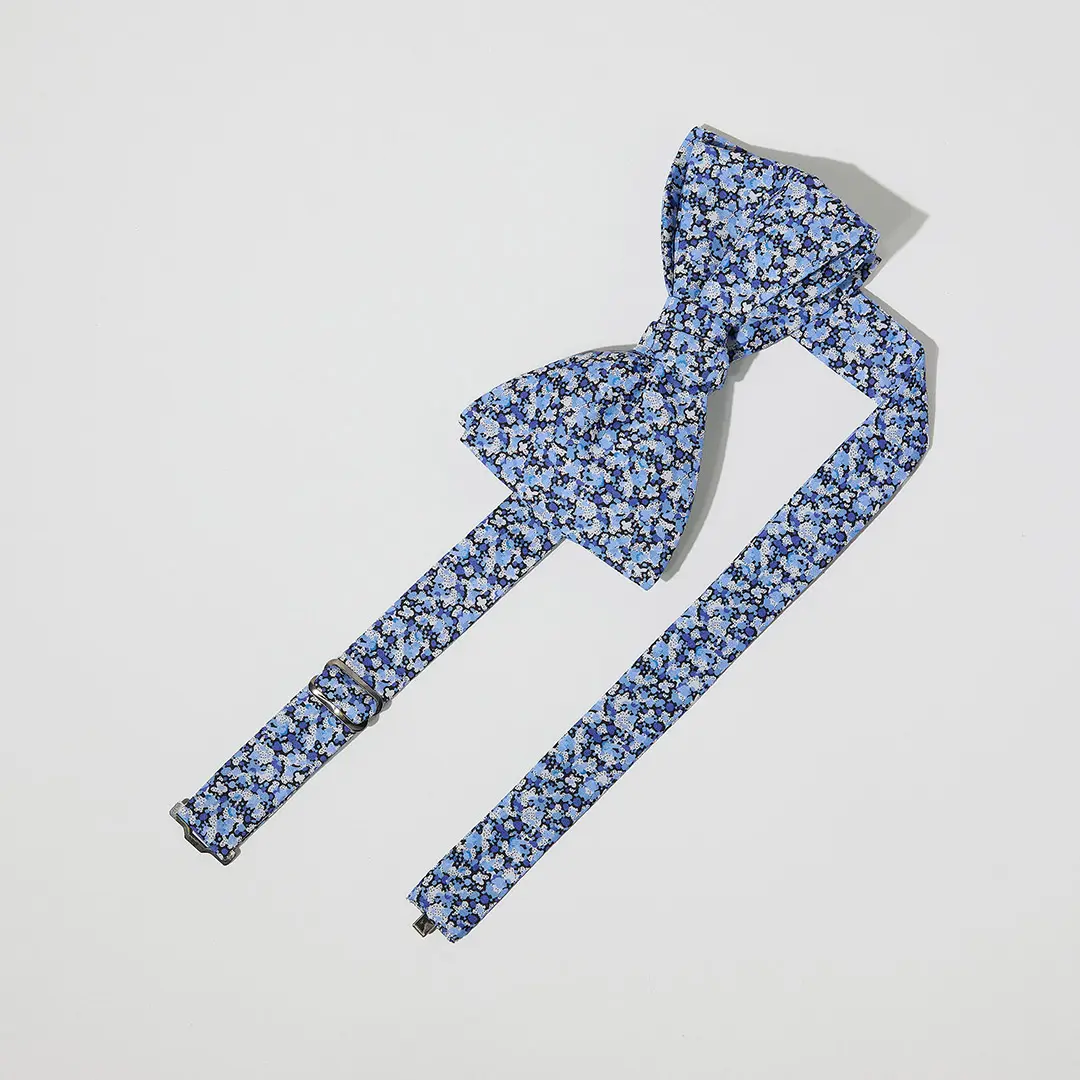 Titien Accessoires-Nœud papillon Liberty Paper Bleu2