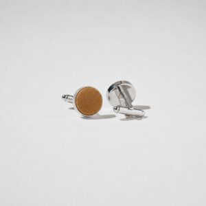 Boutons de Manchette recouverts Coton Havane